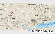 Shaded Relief Panoramic Map of Tadjourah