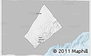 Gray 3D Map of Randa, single color outside
