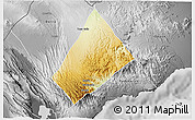 Physical 3D Map of Randa, desaturated