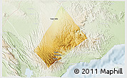 Physical 3D Map of Randa, lighten