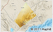 Physical 3D Map of Randa, shaded relief outside