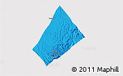 Political 3D Map of Randa, cropped outside