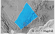 Political 3D Map of Randa, desaturated