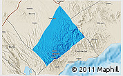 Political 3D Map of Randa, shaded relief outside