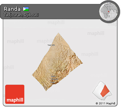 Satellite 3D Map of Randa, cropped outside