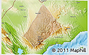 Satellite 3D Map of Randa, physical outside