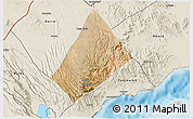 Satellite 3D Map of Randa, shaded relief outside