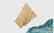 Satellite 3D Map of Randa, single color outside