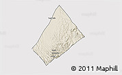 Shaded Relief 3D Map of Randa, cropped outside