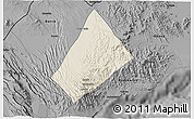 Shaded Relief 3D Map of Randa, darken, desaturated