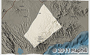 Shaded Relief 3D Map of Randa, darken