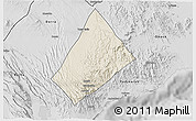 Shaded Relief 3D Map of Randa, desaturated