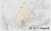Shaded Relief 3D Map of Randa, lighten, desaturated