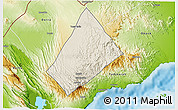 Shaded Relief 3D Map of Randa, physical outside