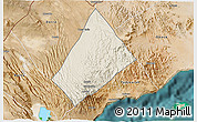Shaded Relief 3D Map of Randa, satellite outside