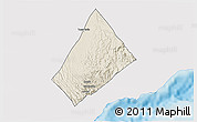 Shaded Relief 3D Map of Randa, single color outside