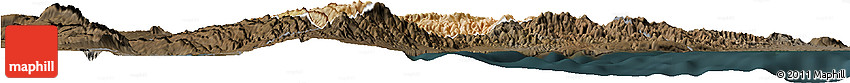 Satellite Horizon Map of Randa, darken