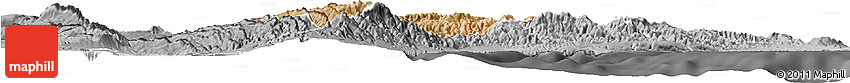 Satellite Horizon Map of Randa, desaturated