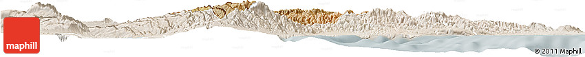 Satellite Horizon Map of Randa, lighten