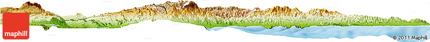 Satellite Horizon Map of Randa, physical outside
