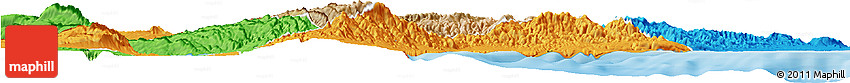 Satellite Horizon Map of Randa, political outside
