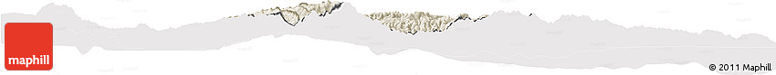 Shaded Relief Horizon Map of Randa, cropped outside