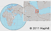 Gray Location Map of Randa