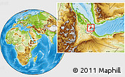 Physical Location Map of Randa, highlighted country