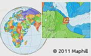 Political Location Map of Randa