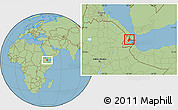 Savanna Style Location Map of Randa