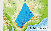 Political Map of Randa, physical outside