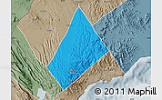 Political Map of Randa, semi-desaturated