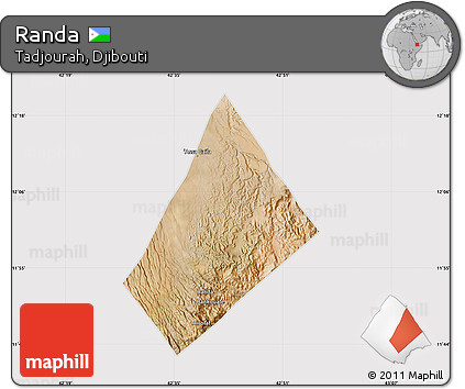 Satellite Map of Randa, cropped outside