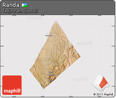 Satellite Map of Randa, cropped outside
