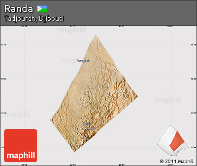 Satellite Map of Randa, cropped outside