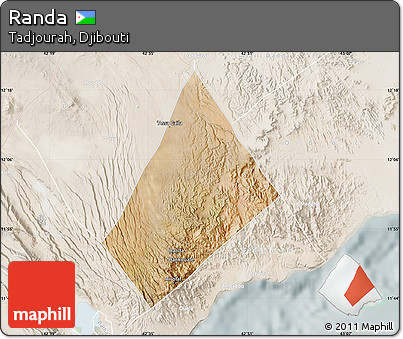Satellite Map of Randa, lighten