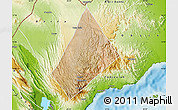 Satellite Map of Randa, physical outside