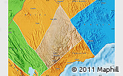 Satellite Map of Randa, political outside