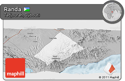 Gray Panoramic Map of Randa