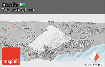 Gray Panoramic Map of Randa