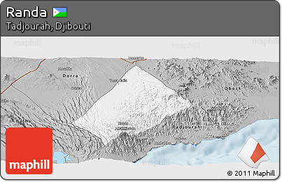 Gray Panoramic Map of Randa