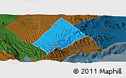Political Panoramic Map of Randa, darken