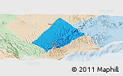 Political Panoramic Map of Randa, lighten