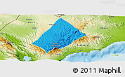 Political Panoramic Map of Randa, physical outside