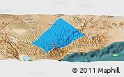 Political Panoramic Map of Randa, satellite outside