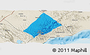 Political Panoramic Map of Randa, shaded relief outside