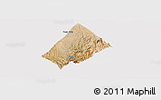 Satellite Panoramic Map of Randa, cropped outside
