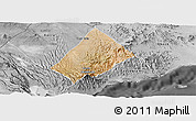 Satellite Panoramic Map of Randa, desaturated