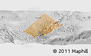 Satellite Panoramic Map of Randa, lighten, desaturated