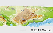 Satellite Panoramic Map of Randa, physical outside